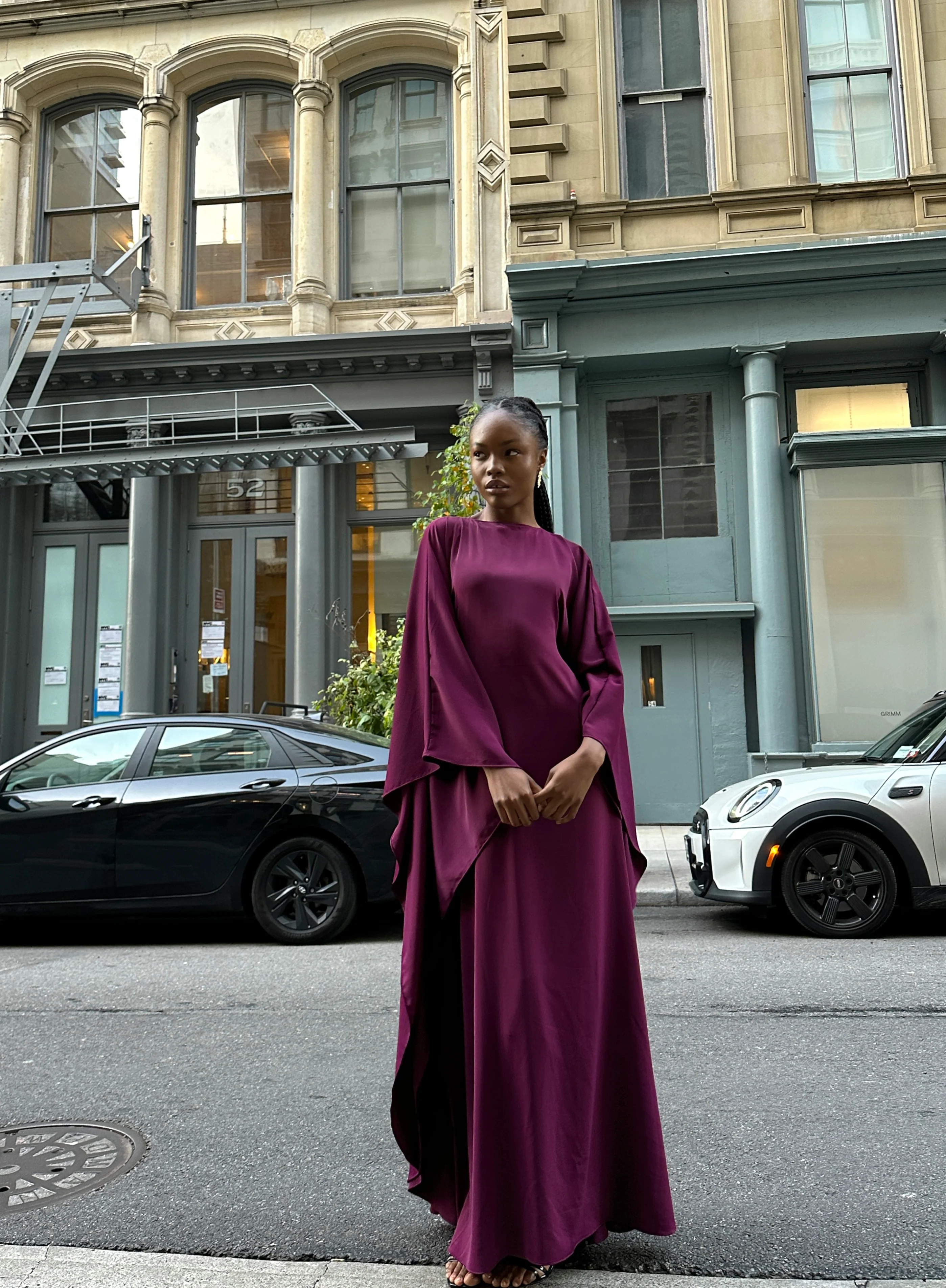Berry Kaftan Dress - Image 3