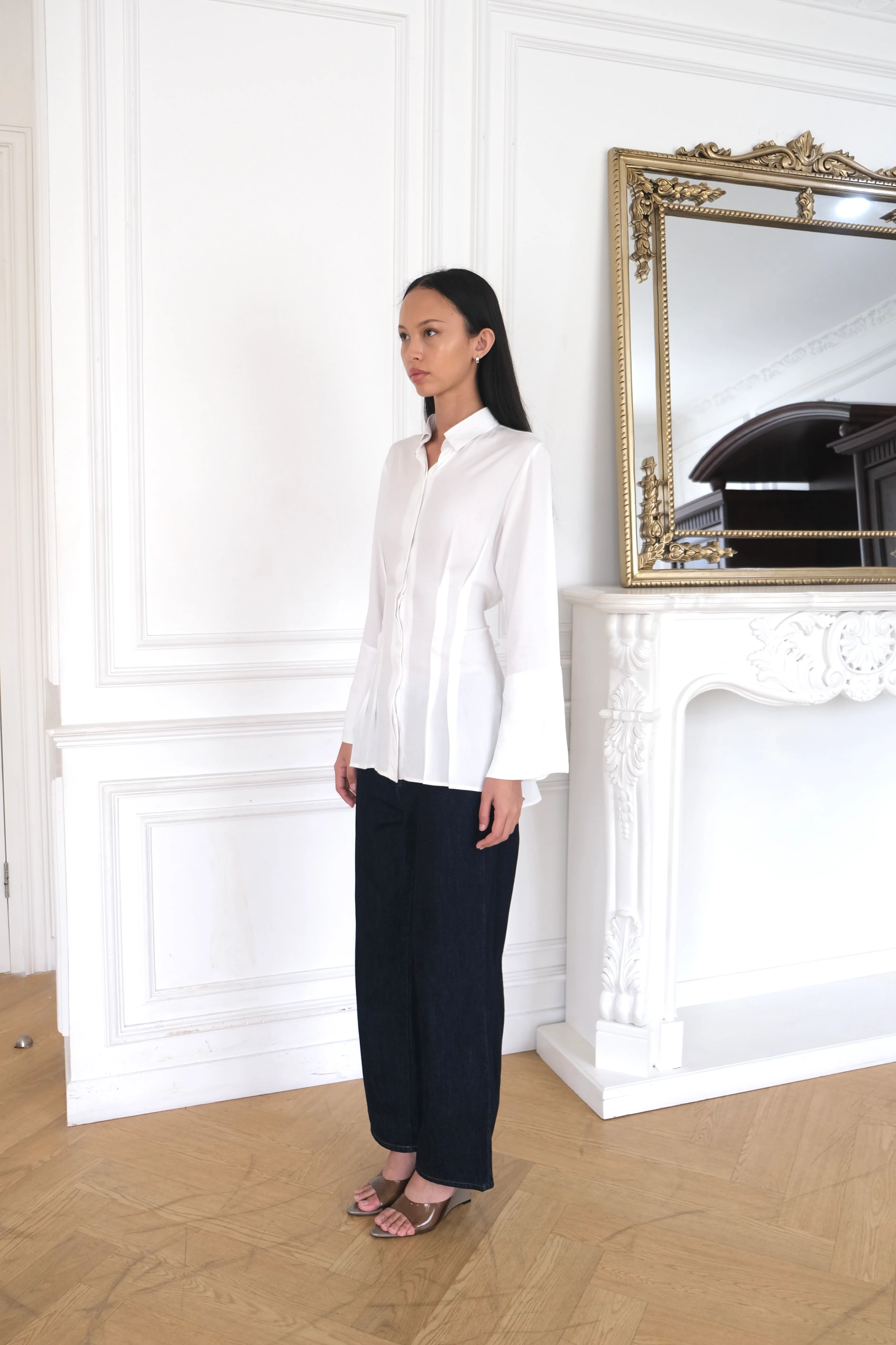 ESMÉ Cinched Waist Shirt - Image 4