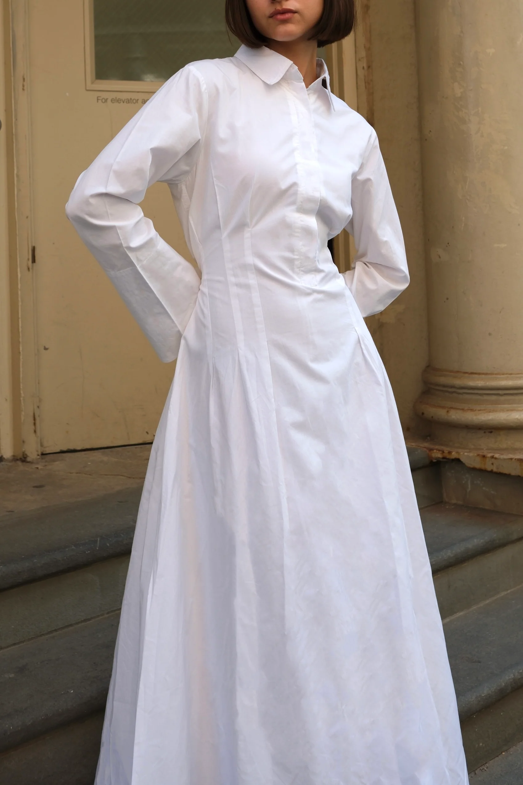 GAIA Cinched Cotton Tencel Dress | final batch - Image 3