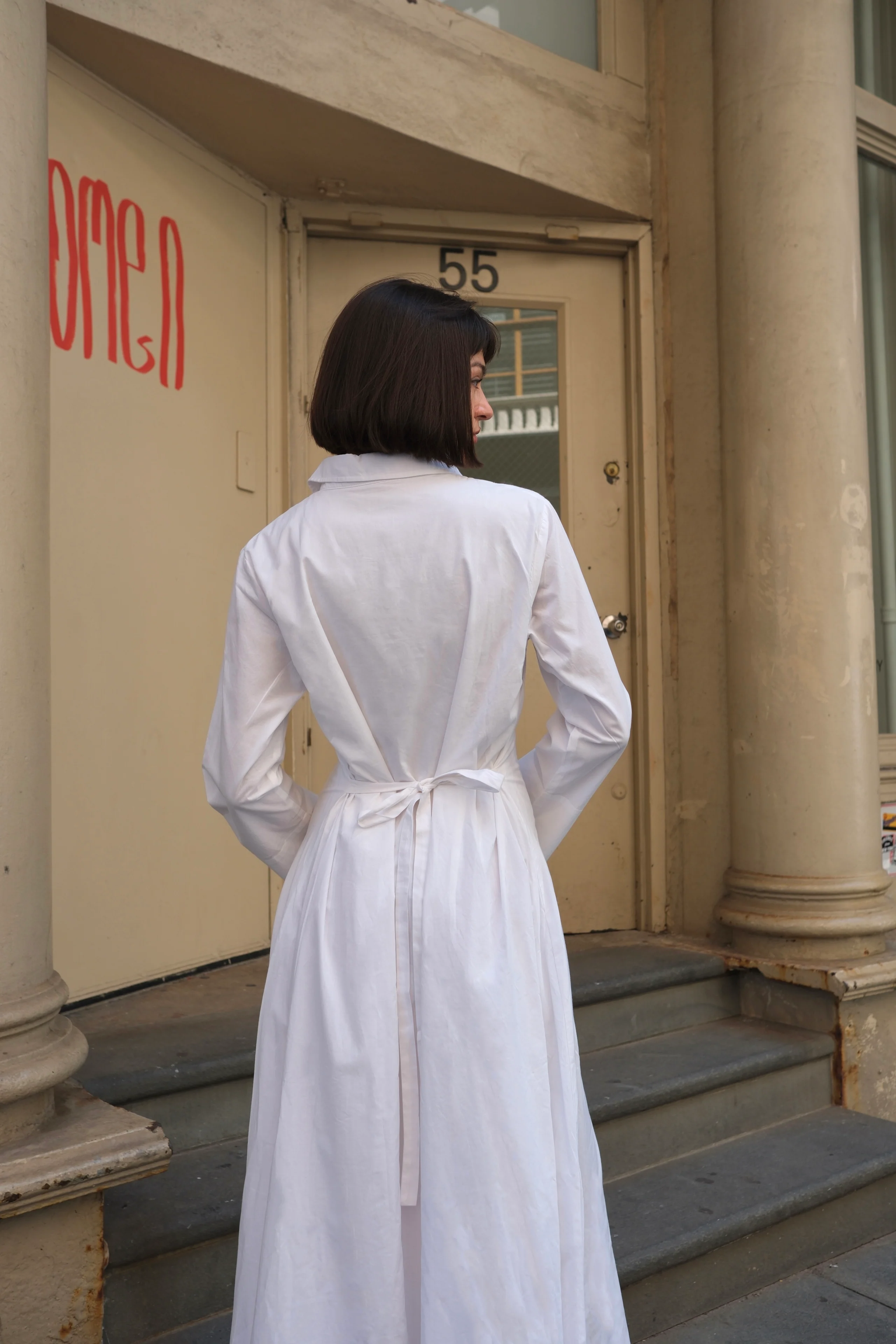 GAIA Cinched Cotton Tencel Dress | final batch - Image 4