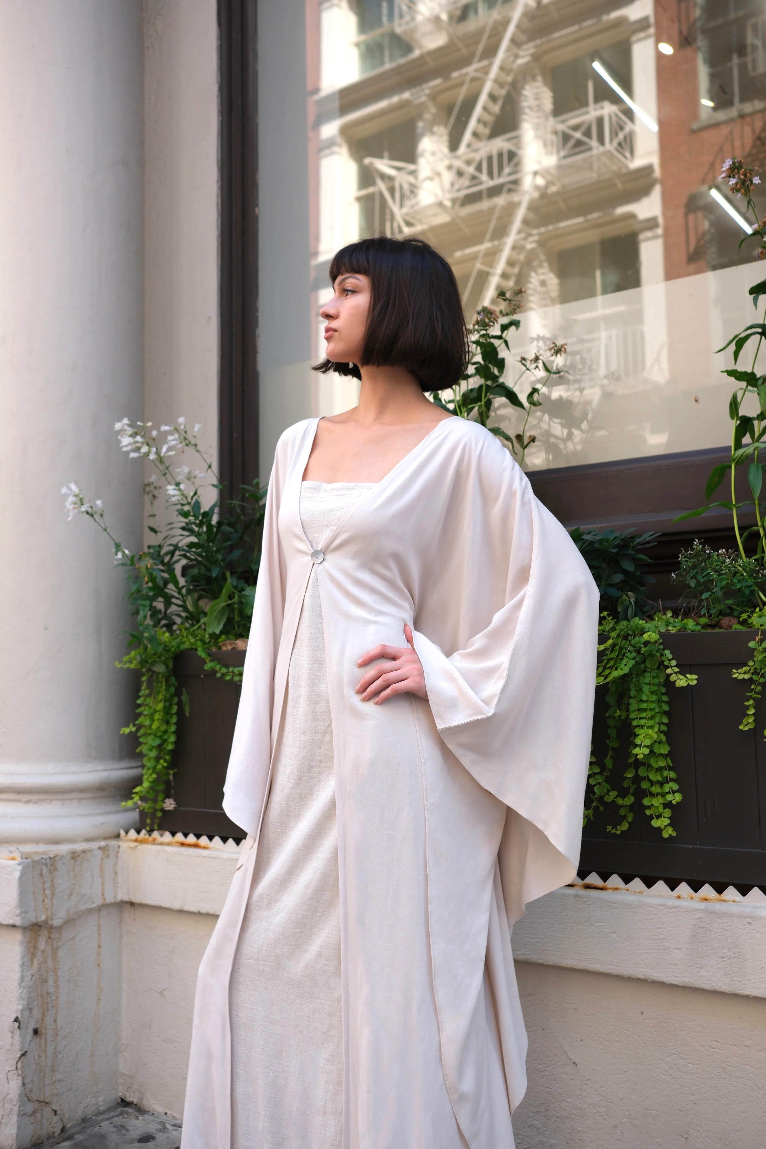 ISLA Mother-of-Pearl Tied Outerwear | last batch - Image 4