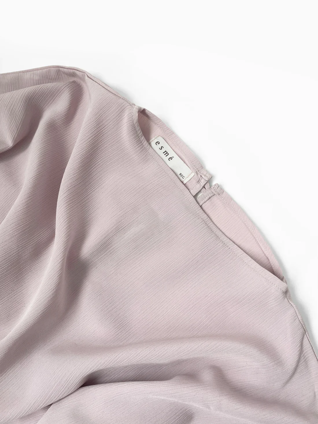 Dusty Pink Plissé Kaftan Dress - Image 5