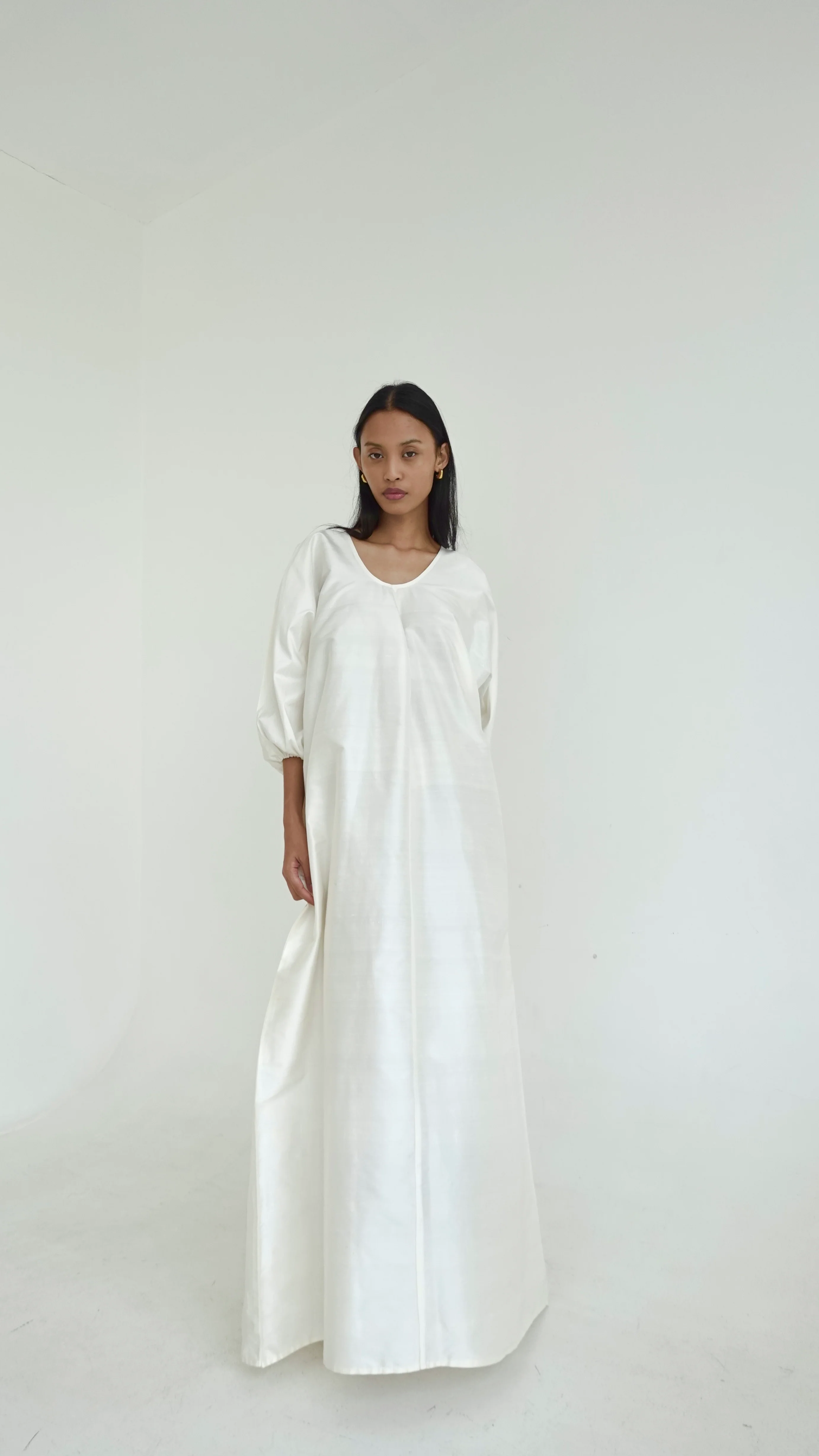 Raw Silk Puff Gown - Image 3