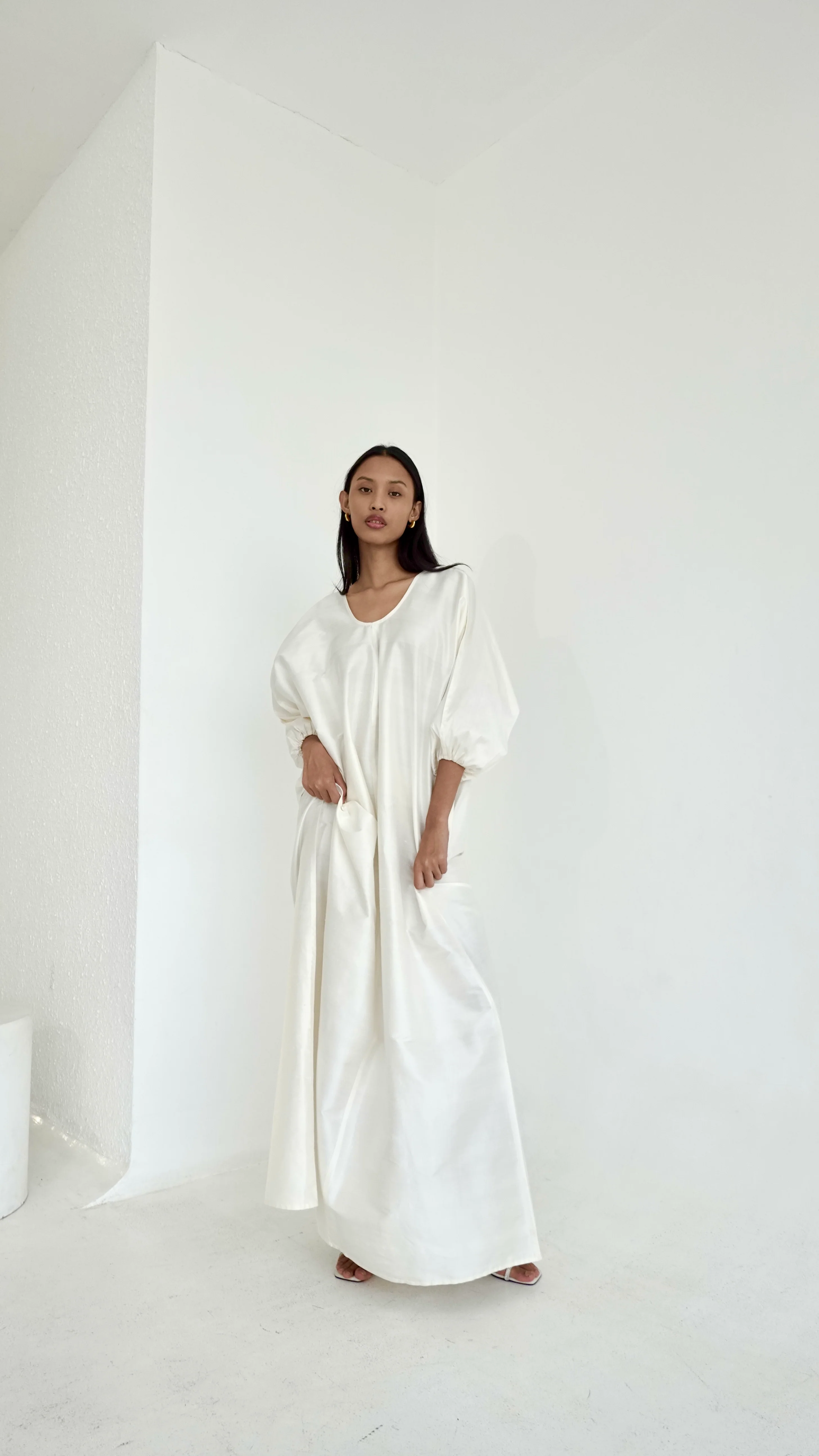 Raw Silk Puff Gown - Image 4