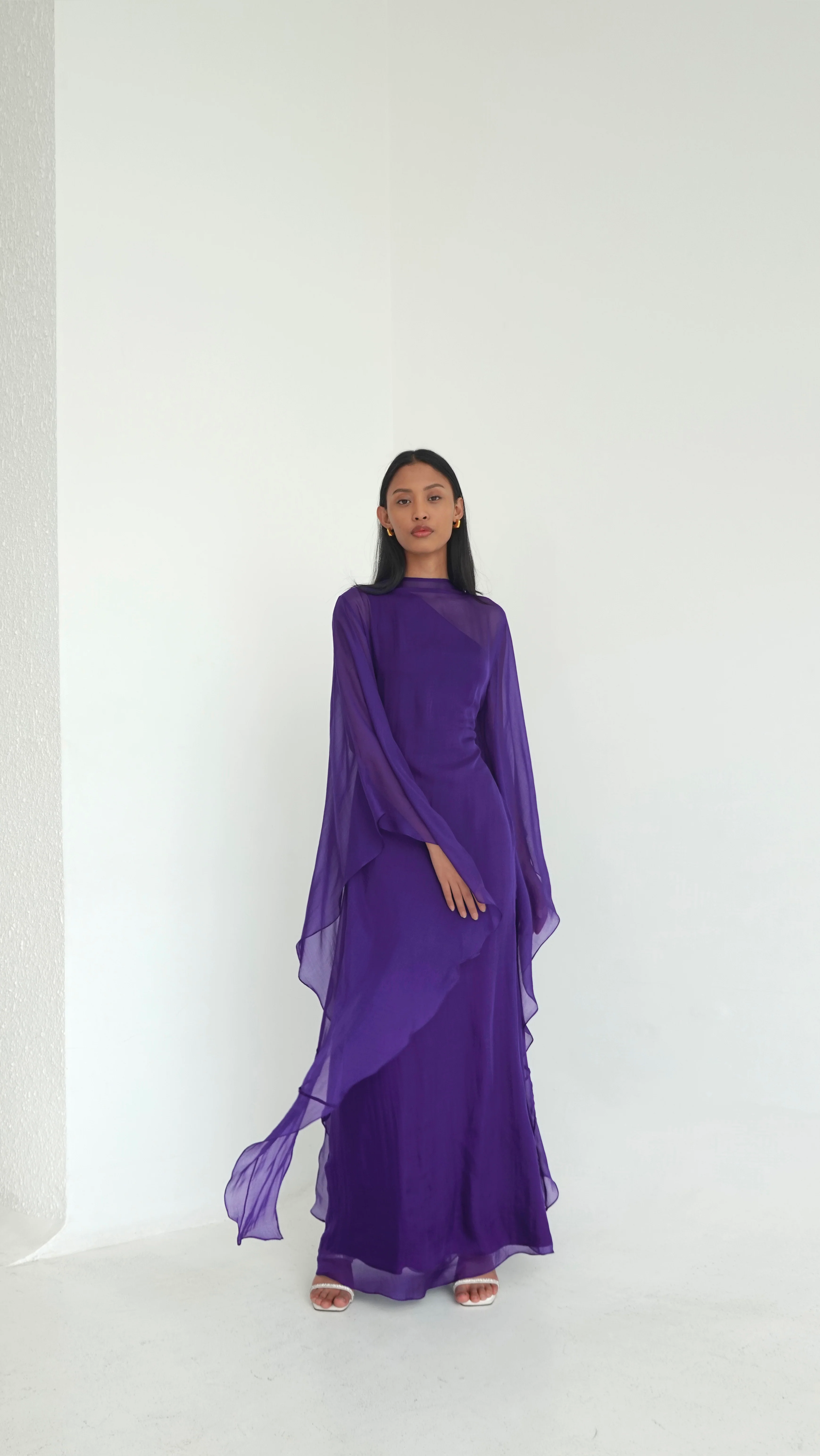 Pure Silk Dress in Amethyst | Preorder ships in ~2 weeks | Last Batch - Image 2