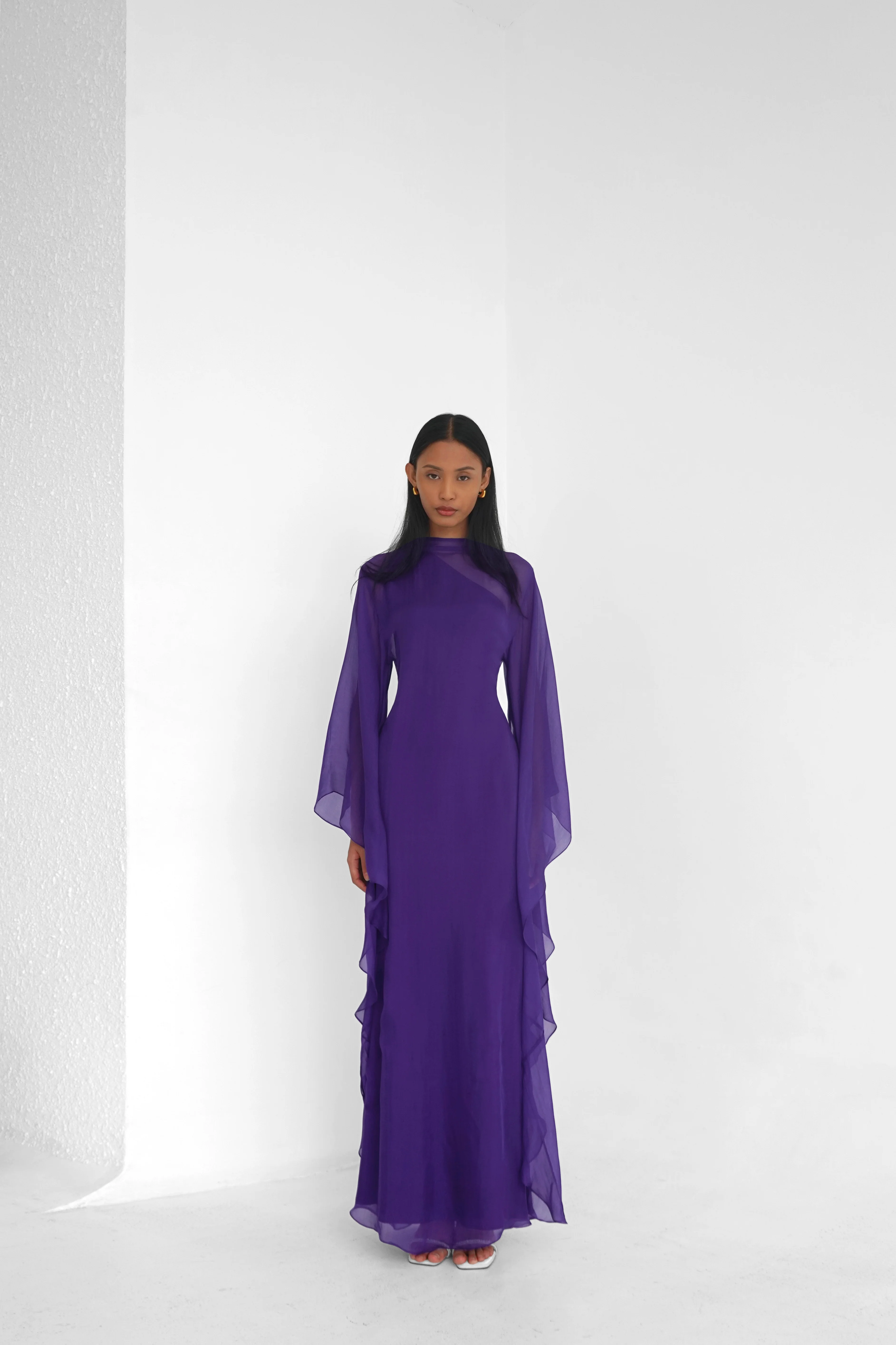 Pure Silk Dress in Amethyst | Preorder ships in ~2 weeks | Last Batch - Image 3