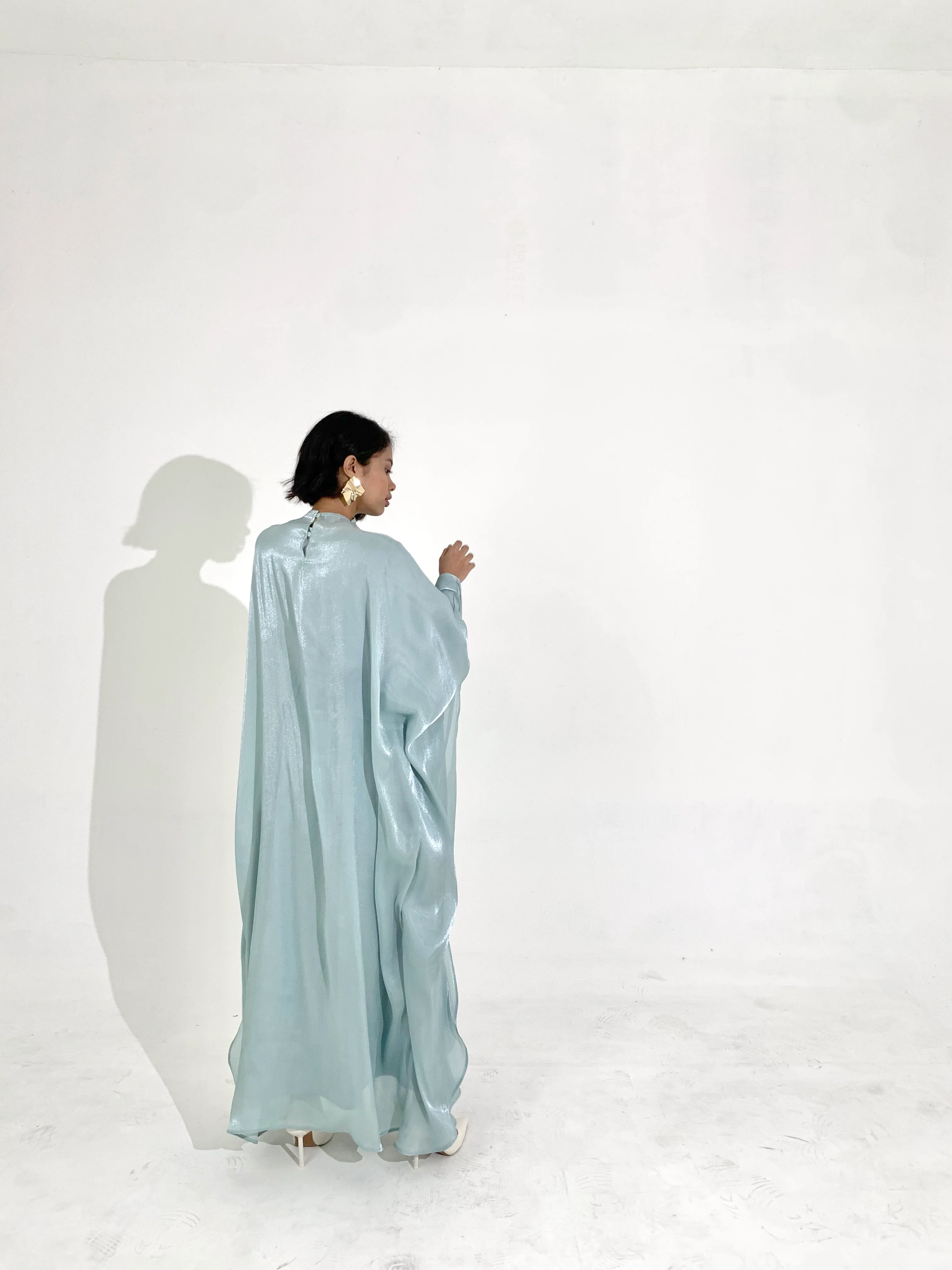 Aquamarine Kaftan Dress - Image 4
