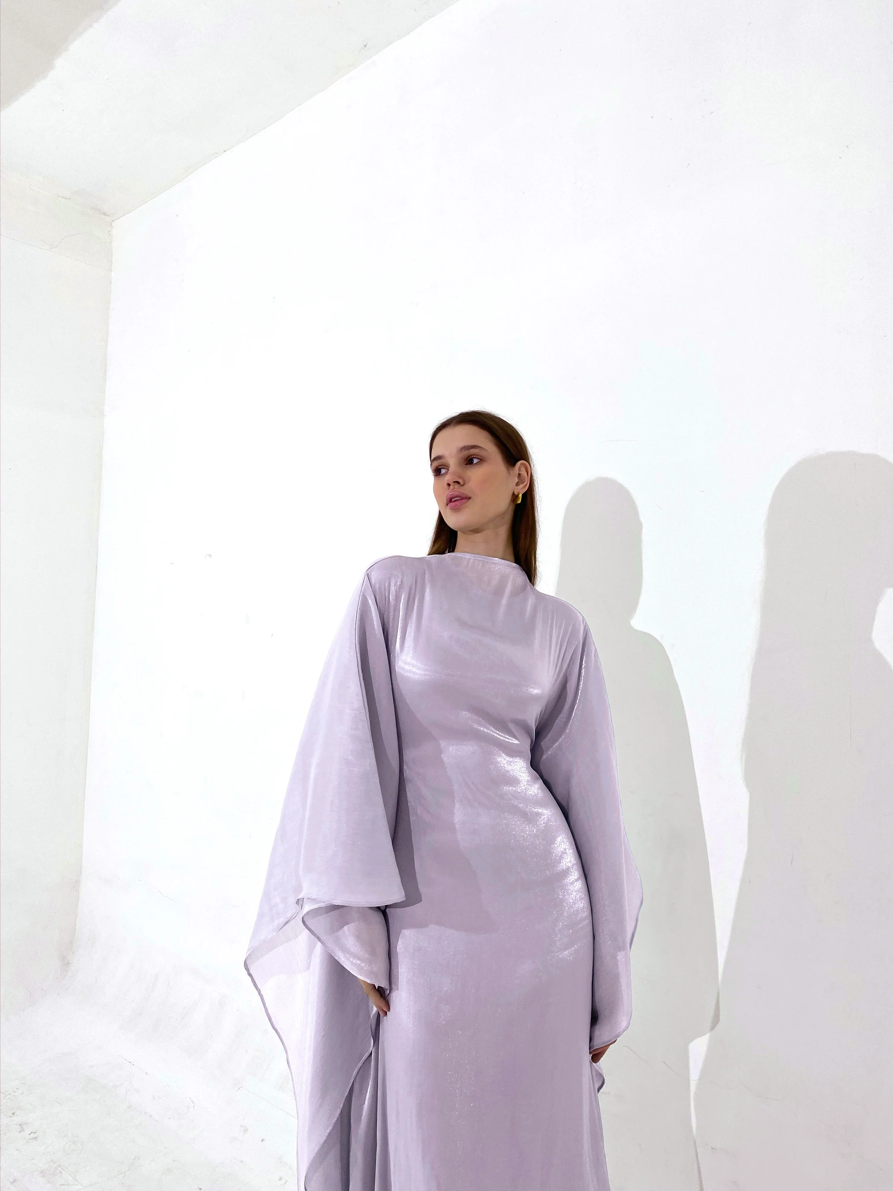 Lilac Kaftan Dress - Image 3