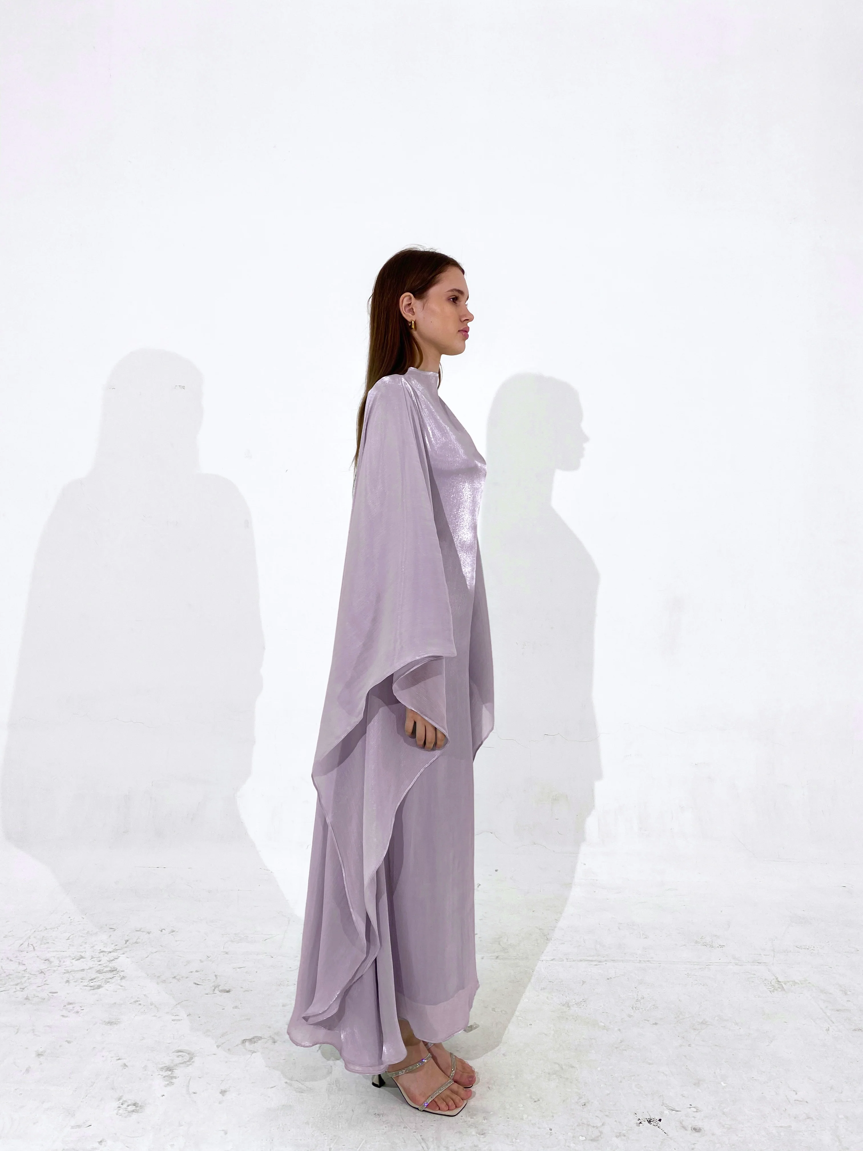 Lilac Kaftan Dress - Image 5