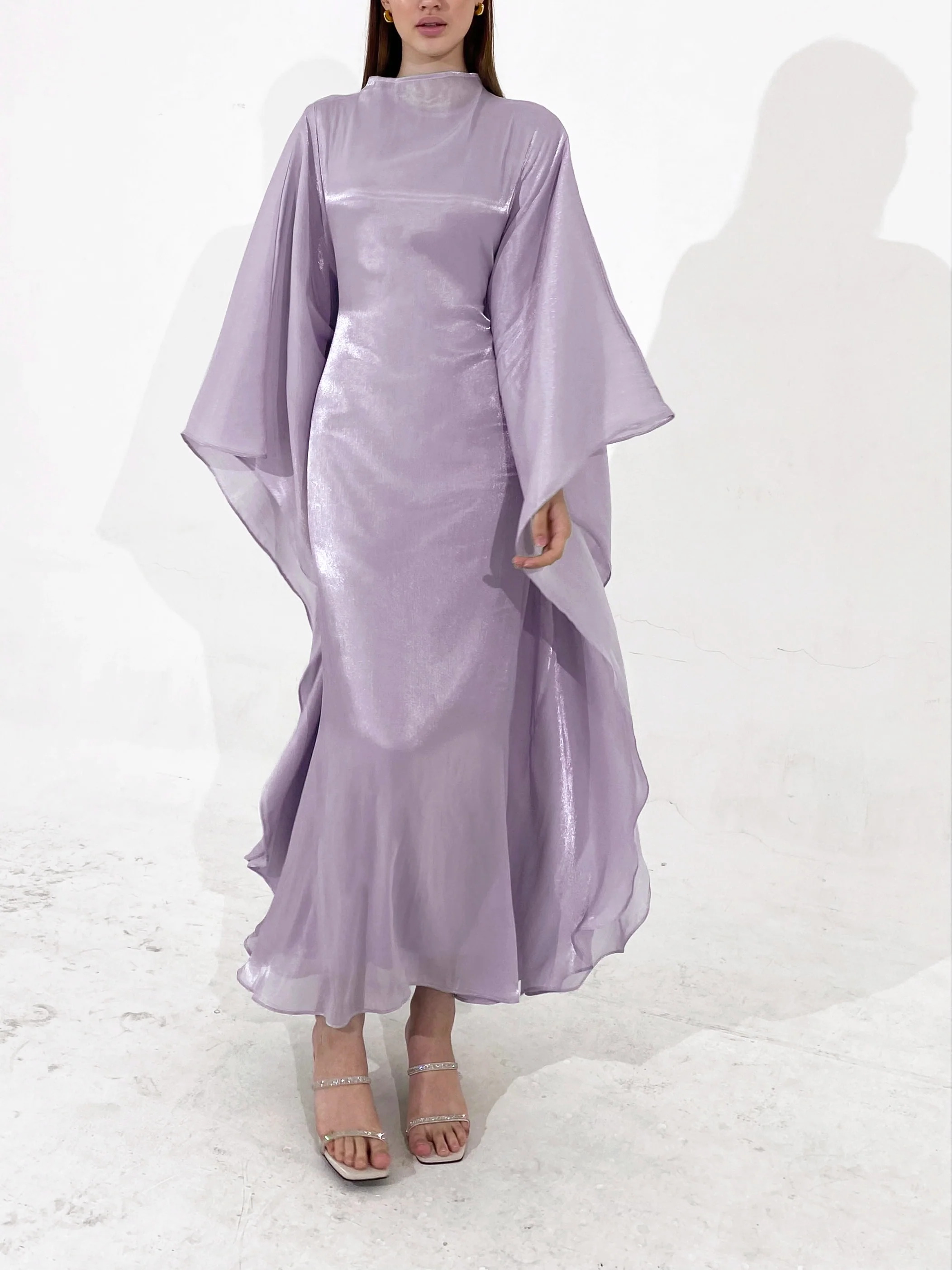 Lilac Kaftan Dress - Image 6