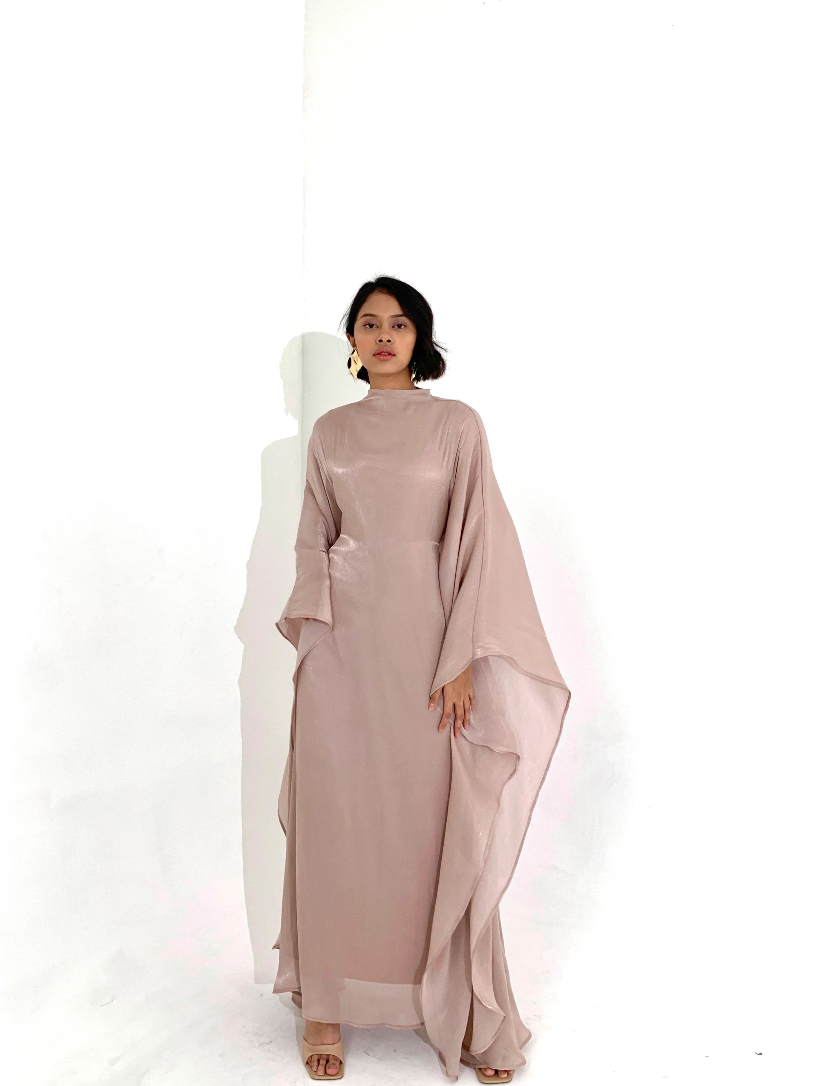 Rose Gold Kaftan Dress - Image 4