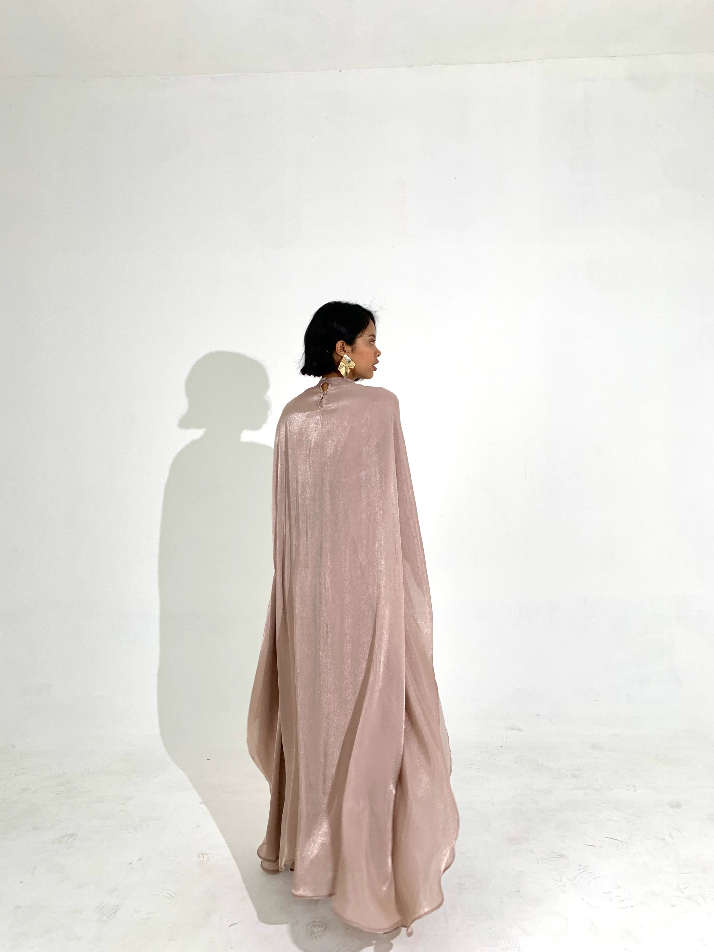 Rose Gold Kaftan Dress - Image 5