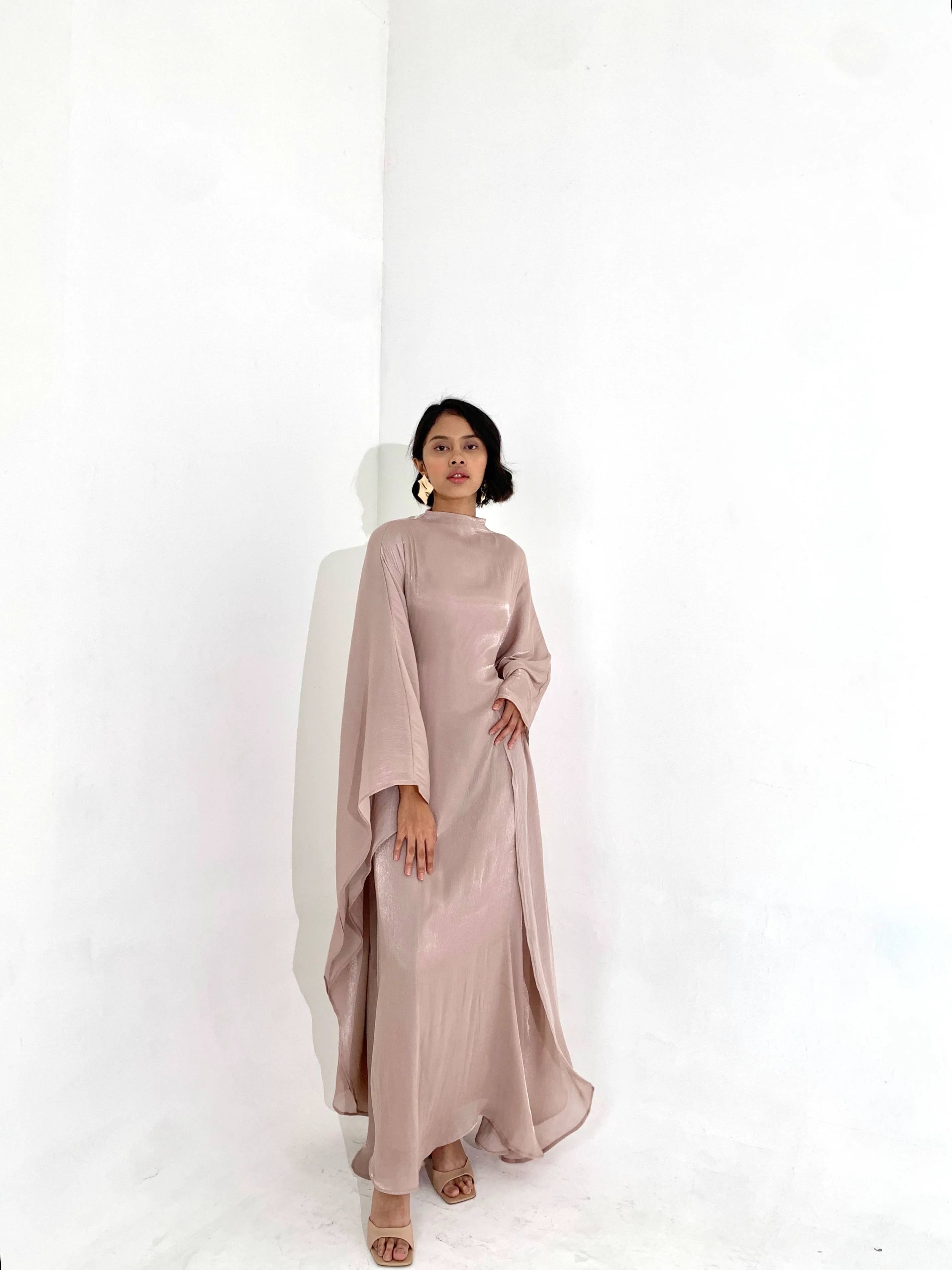 Rose Gold Kaftan Dress - Image 7