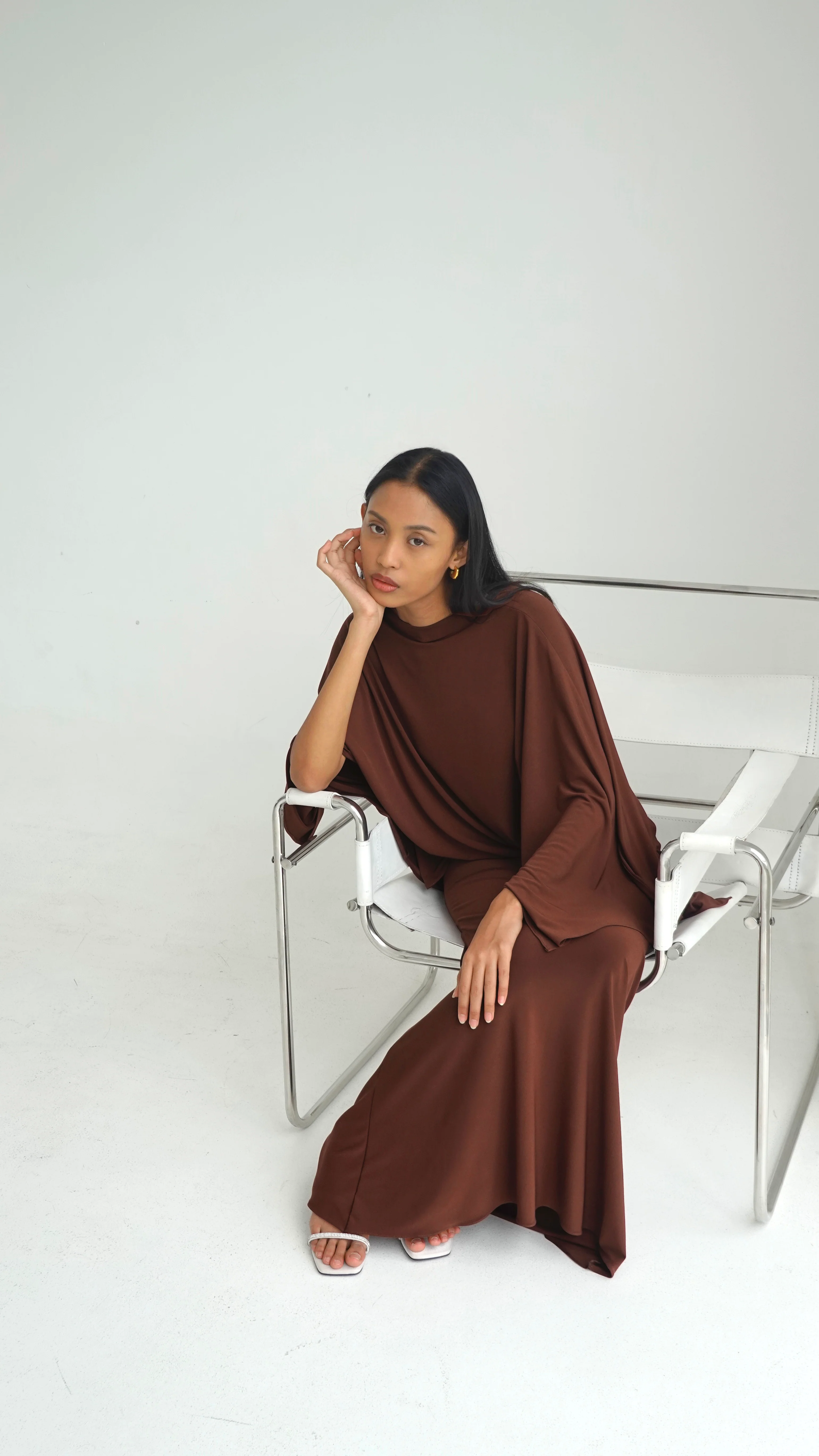 Toffee Brown Top & Skirt Set - Image 7