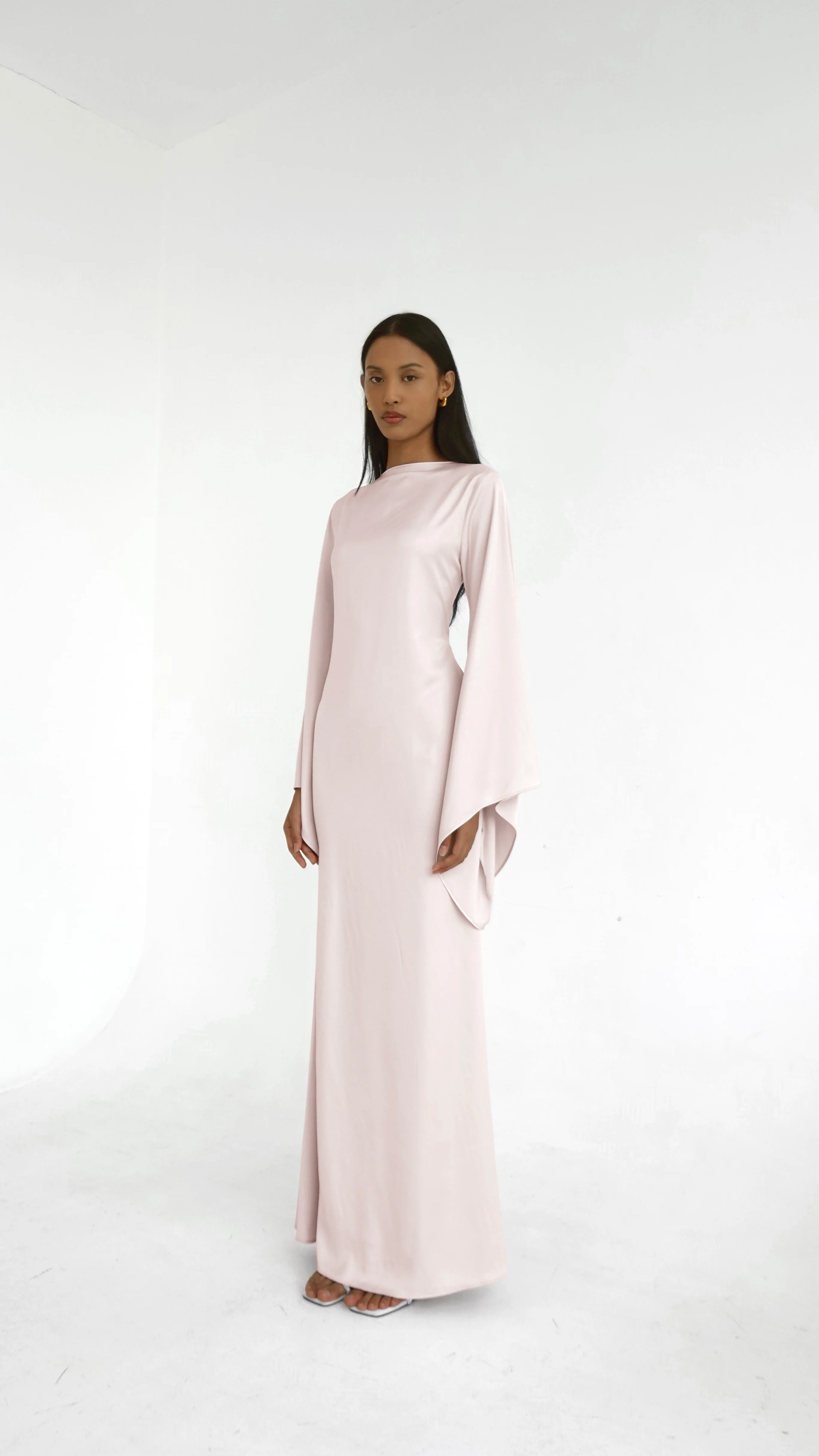 Tulip Dress in Blush Pink - Image 8