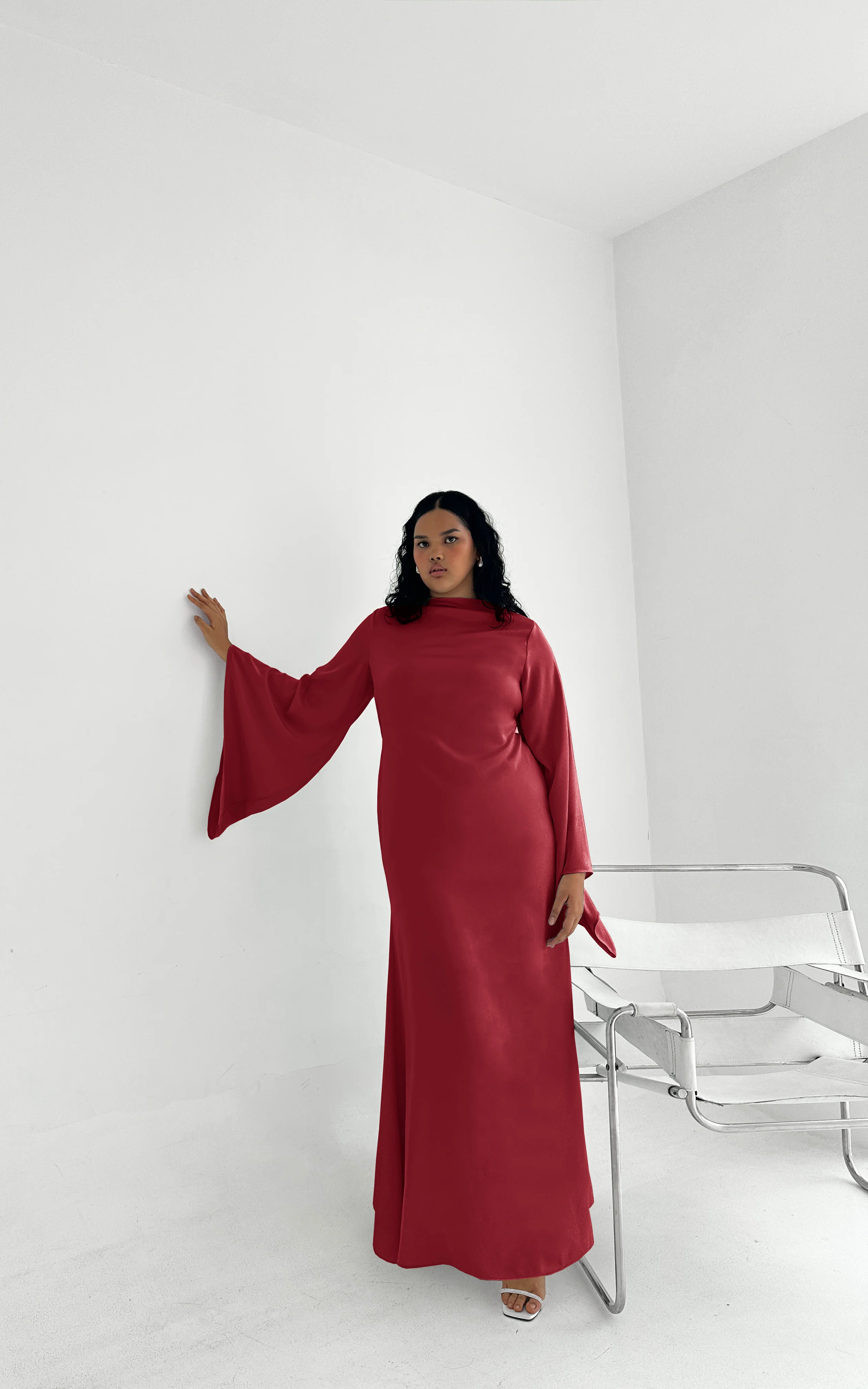 Tulip Dress in Red Rose - Image 3