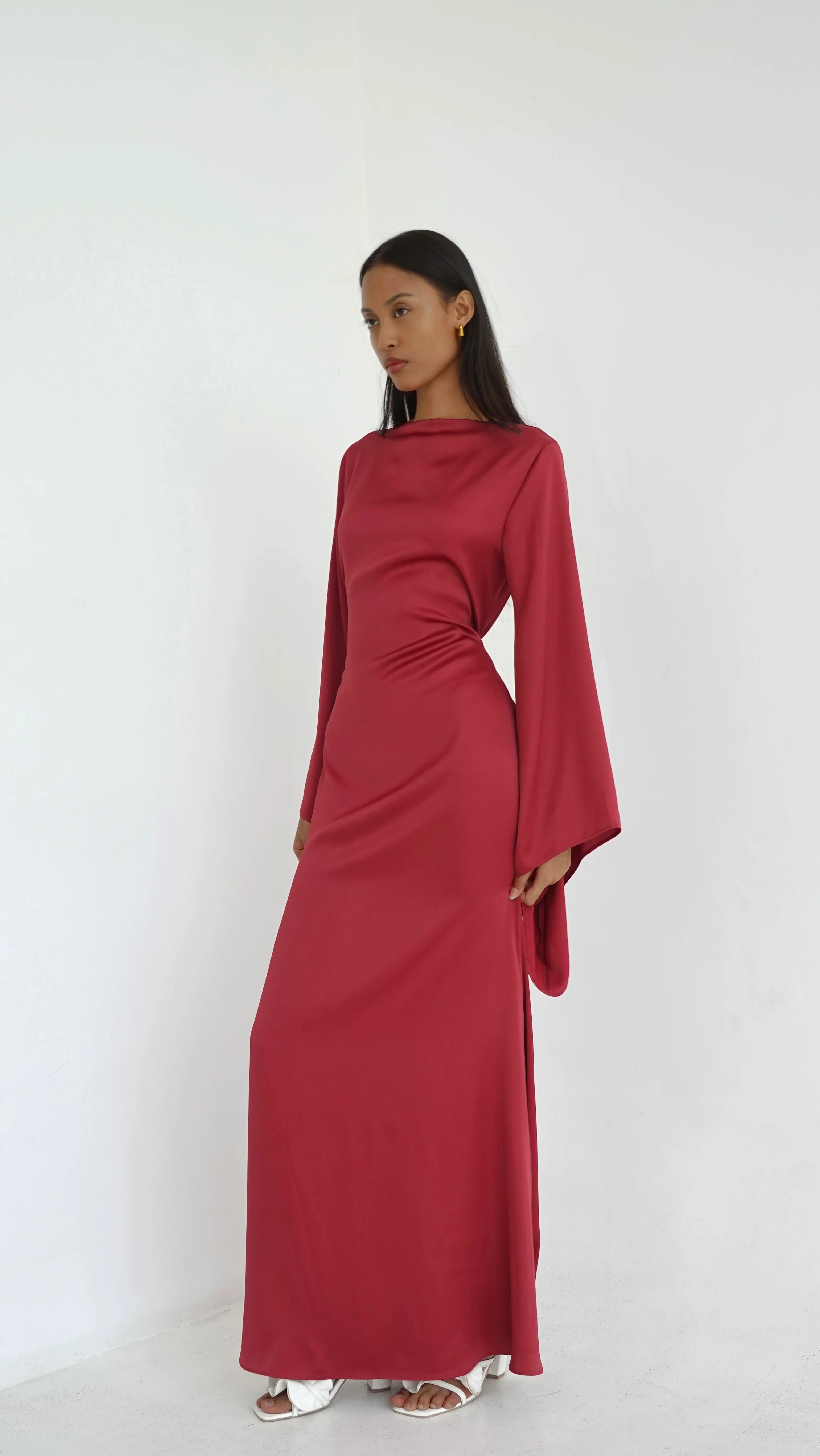 Tulip Dress in Red Rose - Image 4