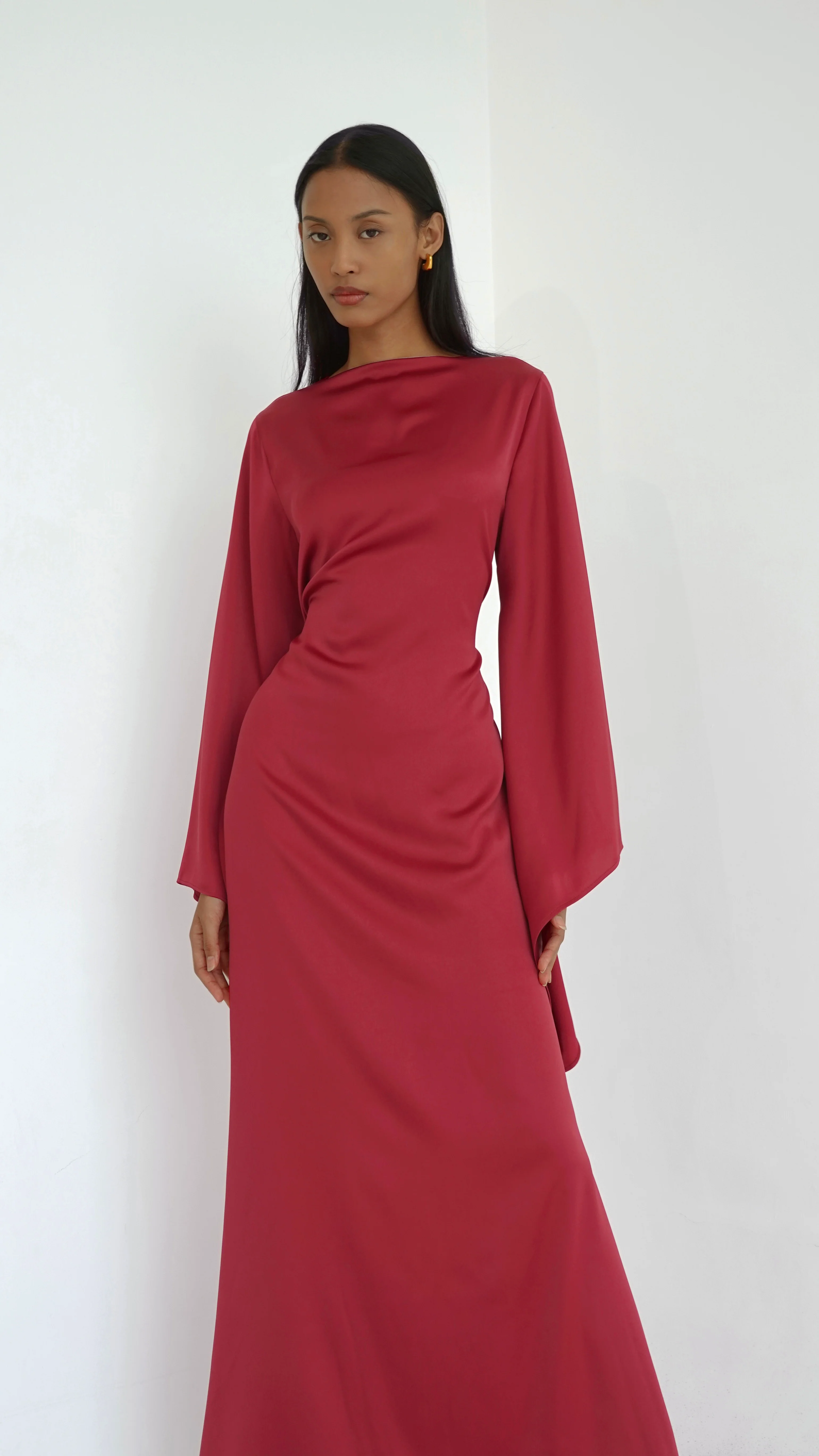 Tulip Dress in Red Rose - Image 5